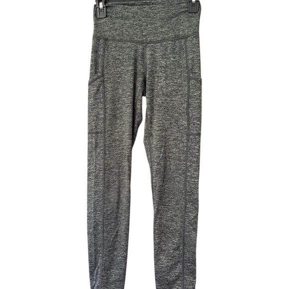 aerie Pants - Aerie Chill Play Move Womens Leggings High Rise Pockets Heather Gray Size S